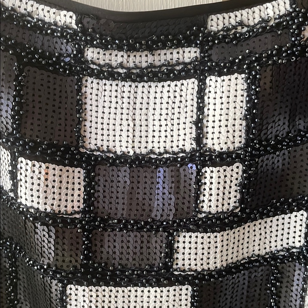 W By Worth Navy and White Geometric Dress - Picture 3 of 15